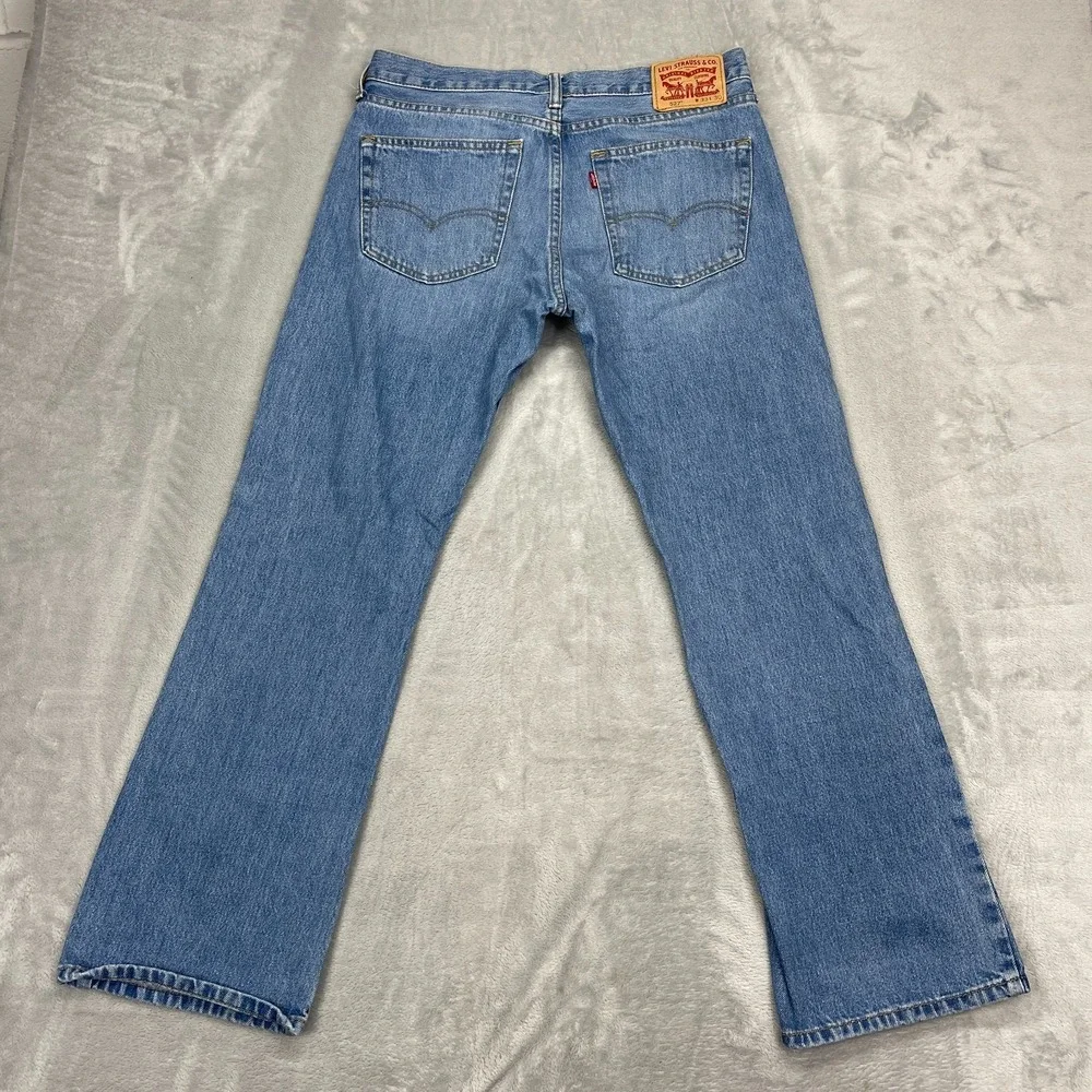 Levi's Jeans Mens 33x30 Blue Denim 527 Medium Wash Americana Slim Bootcut Grunge